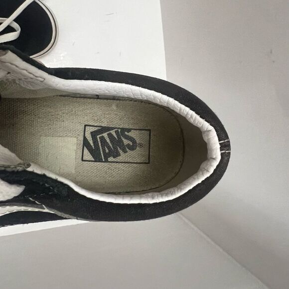 VANS Classic Old Skool Sneakers Kid Sz 2 Black Canvas Low Top Casual Skate Shoes - Picture 12 of 12